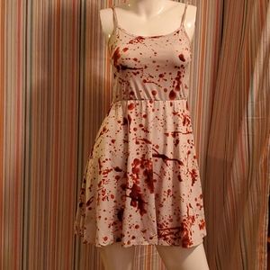 Hot topic blood splatter mini dress